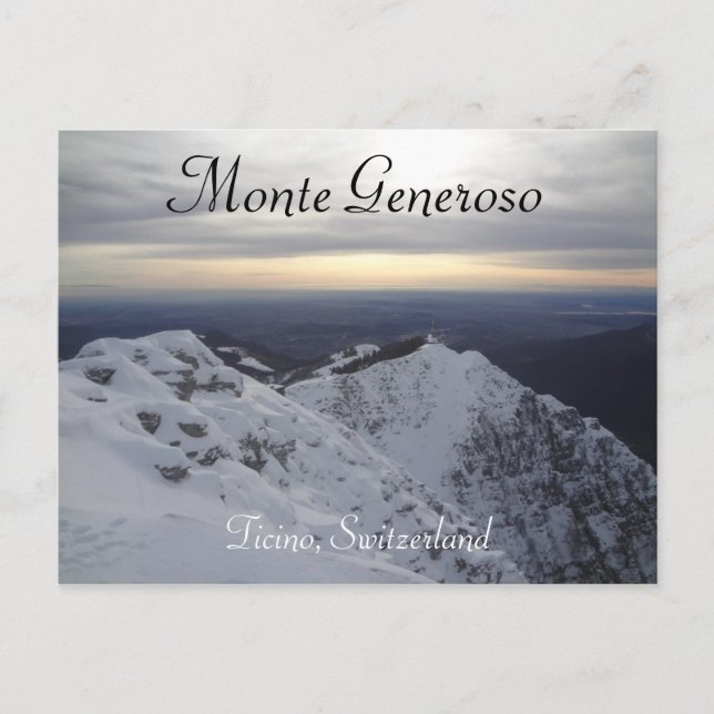 Monte Generoso, Ticino - Schweiz Postkarte (Vorderseite)