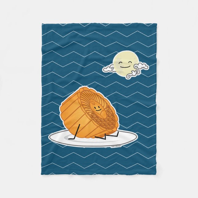 Monte Herbst Festival Moon and Stars Fleecedecke (Vorderseite)