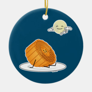 Monte Herbst Festival Moon and Stars Keramik Ornament