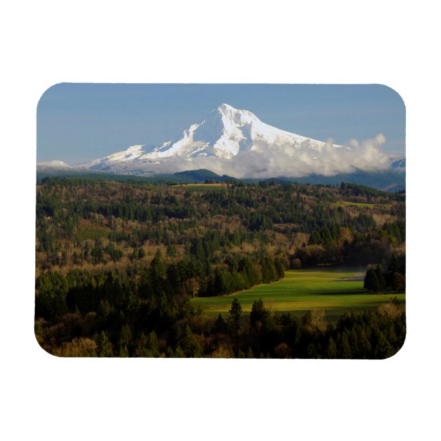 Monte Hood, Jonsrud Viewpoint, Sandy, Oregon Magnet (Horizontal)
