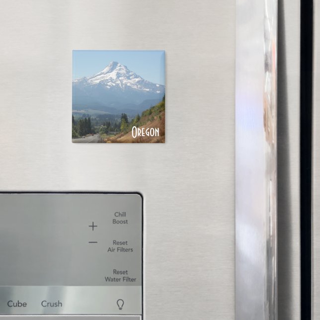 Monte Hood, Oregon Travel Foto Magnet (In Situ (Kühlschrank))