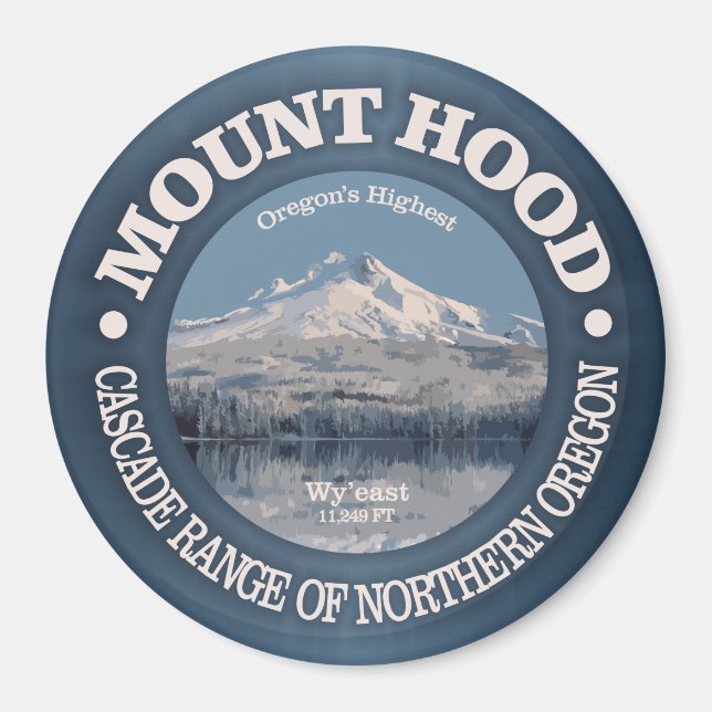 Monte Hood (Winter) Magnet (Vorne)