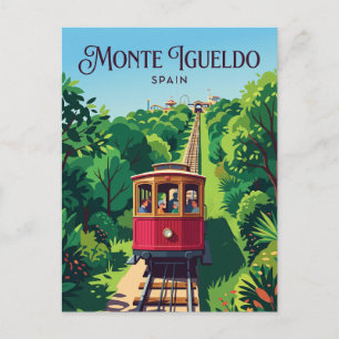 Monte Igueldo Standseilbahn Spanien Postkarte