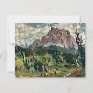 Monte Pelmo Malerei Postkarte