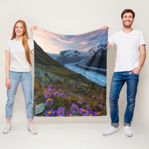 Monte Rosa Gletscher die Schweiz Fleecedecke