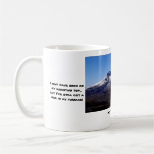 Monte. St. Helens Mug avec photo et légende amusan