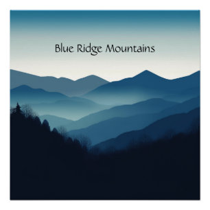 Montebello VA Blue Ridge Mountains Maßgeschneidert Poster