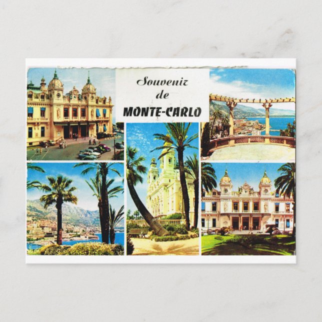 Montecarlo, frühe Multiview Postkarte (Vorderseite)