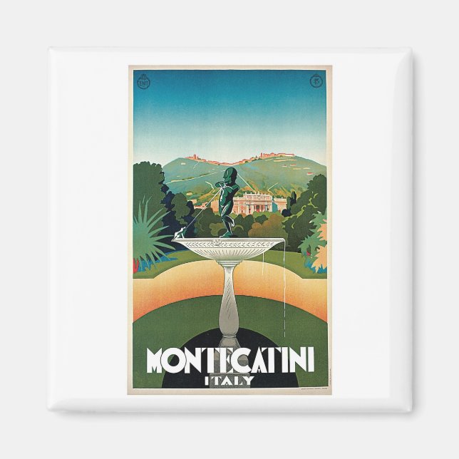 Montecatini Italien Vintage Magnet (Vorne)