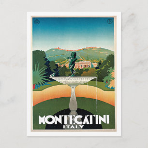 Montecatini Italien Vintage Travel Postkarte