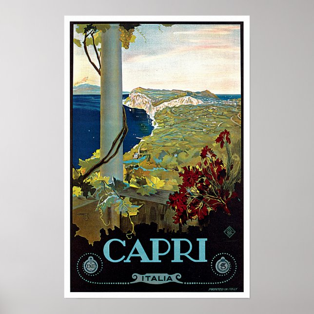Montecatini Toskana Italien Vintage Poster (Vorne)