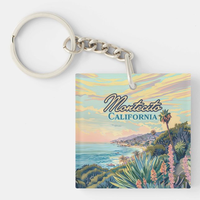 Montecito California Santa Barbara Küste Schlüsselanhänger (Vorderseite)