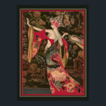Montedoro-Art-Deco-asiatische Mode Poster<br><div class="desc">Farblich,  Art Déco der 20er Jahre,  asiatische Mode,  Print von Marco Montedoro</div>