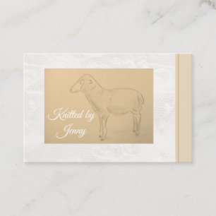 Montée par le carte de visite des moutons