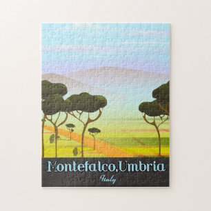 Montefalco, Italienisches Reiseplakat