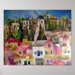 Montefiori Windmühle Poster