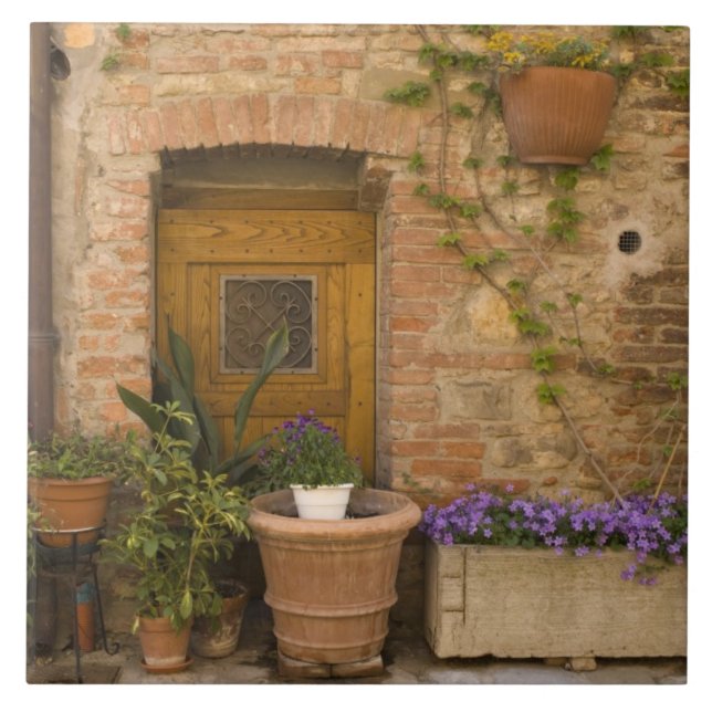 Montefollonico, Val d'Orcia, Provinz Siena, 2 Fliese (Vorderseite)