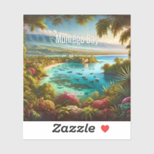 Montego Bay Jamaica 3 Zoll Vinyl Sticker