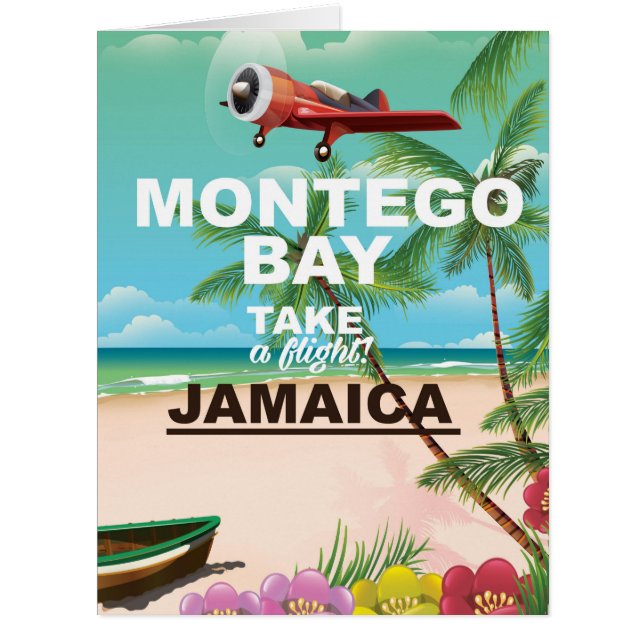 Montego Bay Jamaica Reiseplakat (Vorderseite)