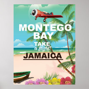 Montego Bay Jamaica Reiseplakat Poster