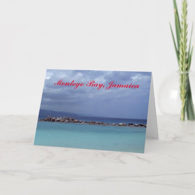 MONTEGO BAY JAMAICA SHADES OF BLUE CARD KARTE (Vorderseite)