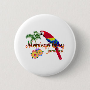 Montego Bay Jamaica Tropfapfel Button