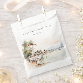 Montego Bay Jamaica Wasserfarbenwelt Hochzeit Geschenktütchen