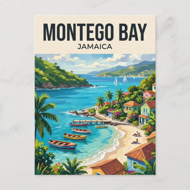 Montego Bay Jamaika Postkarte (Vorderseite)
