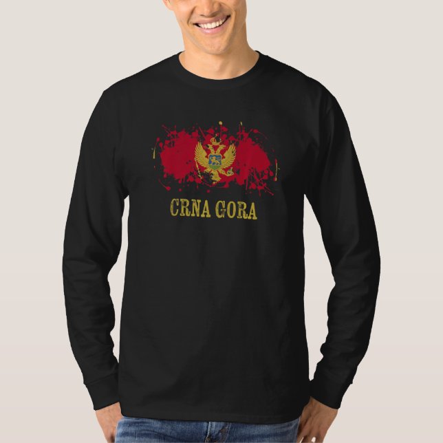 Montenegian enthusiasts for Crna Gora and Monteneg T-Shirt (Vorderseite)