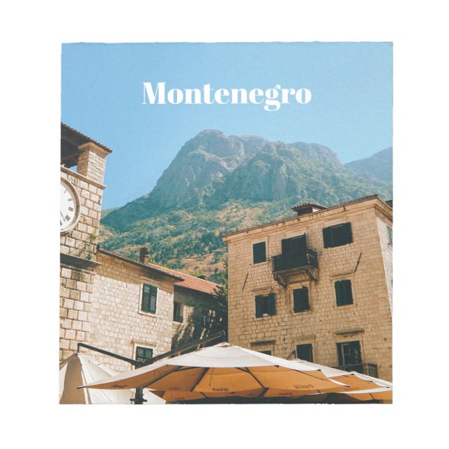 Montenegro Cityscape  Notizblock (Vorderseite)