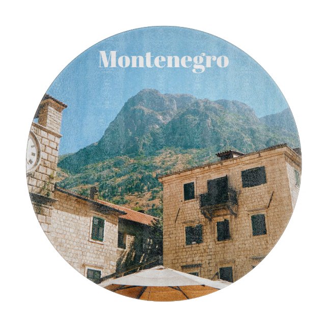 Montenegro Cityscape  Schneidebrett (Vorderseite)