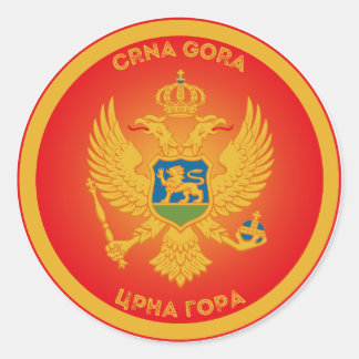 Montenegro-Erbe-Emblem Runder Aufkleber