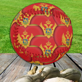 Montenegro Flag, Herz-Baseballs, Liebe Montenegro Baseball