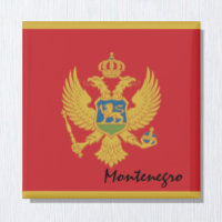 Montenegro flag & Meditarean holiday/Fans-Sport