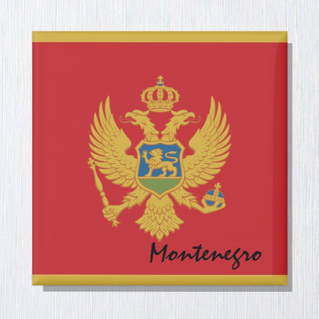 Montenegro flag & Meditarean holiday/Fans-Sport Magnet (Von Creator hochgeladen)