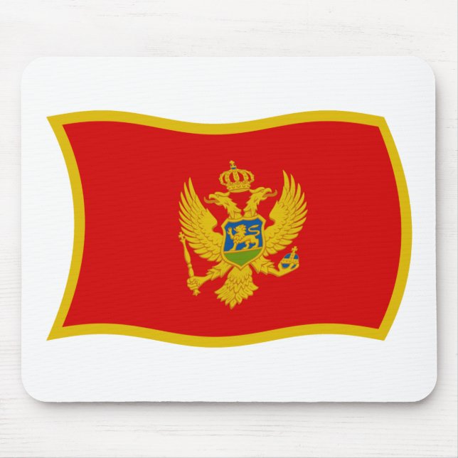 Montenegro Flag Mousepad (Vorne)