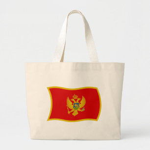 Montenegro Flag Totag Jumbo Stoffbeutel