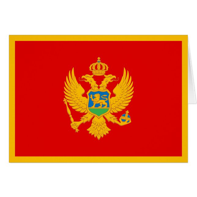 Montenegro-Flagge (Vorderseite (Horizontal))