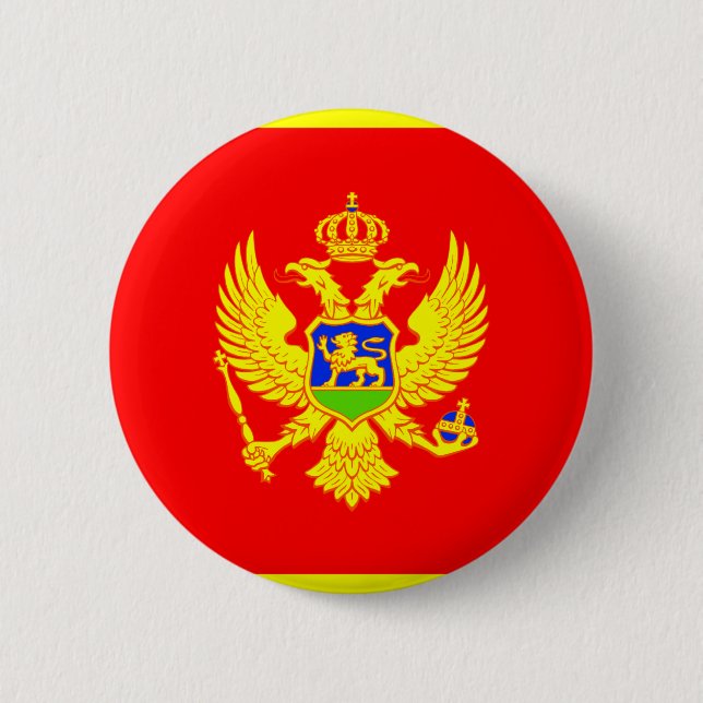 Montenegro-Flagge Button (Vorderseite)