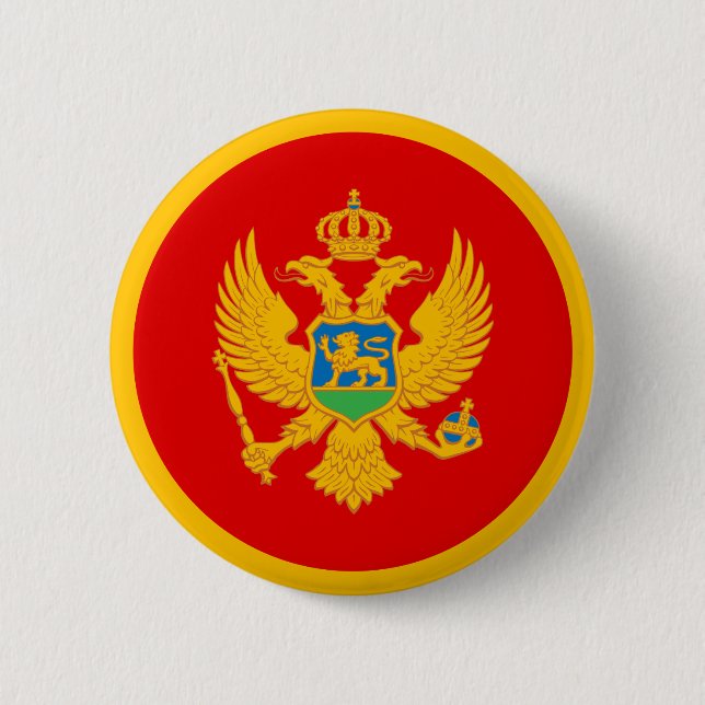 Montenegro-Flagge Button (Vorderseite)