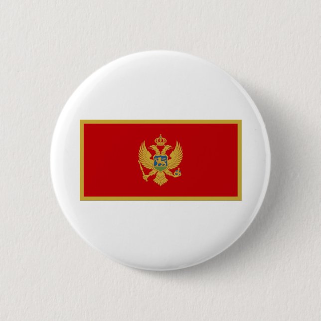 Montenegro-Flagge Button (Vorderseite)