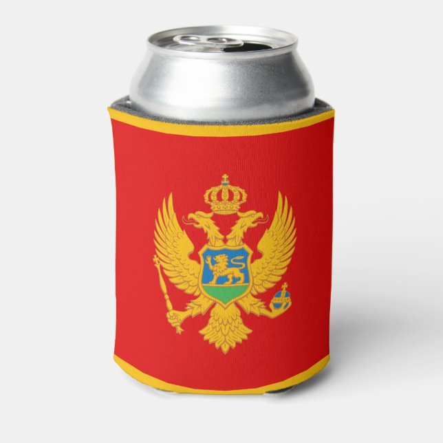 Montenegro-Flagge Dosenkühler (Kanne Rückseite)
