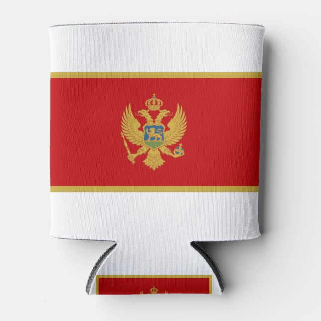 Montenegro-Flagge Dosenkühler (Vorderseite)