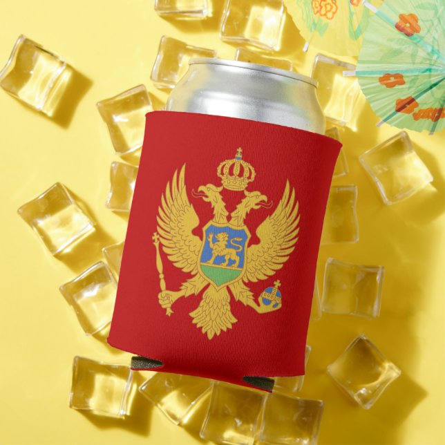 Montenegro-Flagge Dosenkühler (In Situ Sommer)