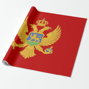 Montenegro-Flagge Geschenkpapier
