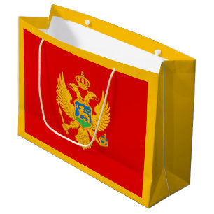 Montenegro-Flagge Große Geschenktüte