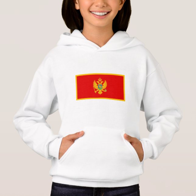 Montenegro-Flagge Hoodie (Vorderseite)