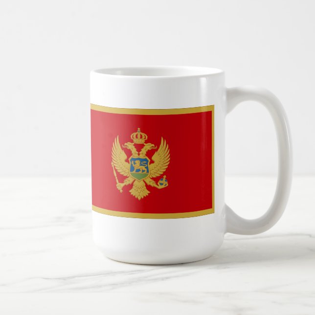 Montenegro-Flagge Kaffeetasse (Rechts)
