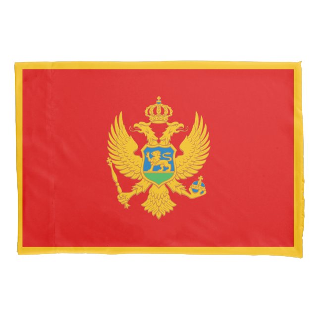 Montenegro-Flagge Kissenbezug (Vorderseite)