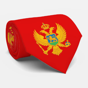 Montenegro-Flagge Krawatte